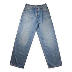 Free People Jeans We The Free Crossroads Mid Rise Slim Straight Leg Jeans 28